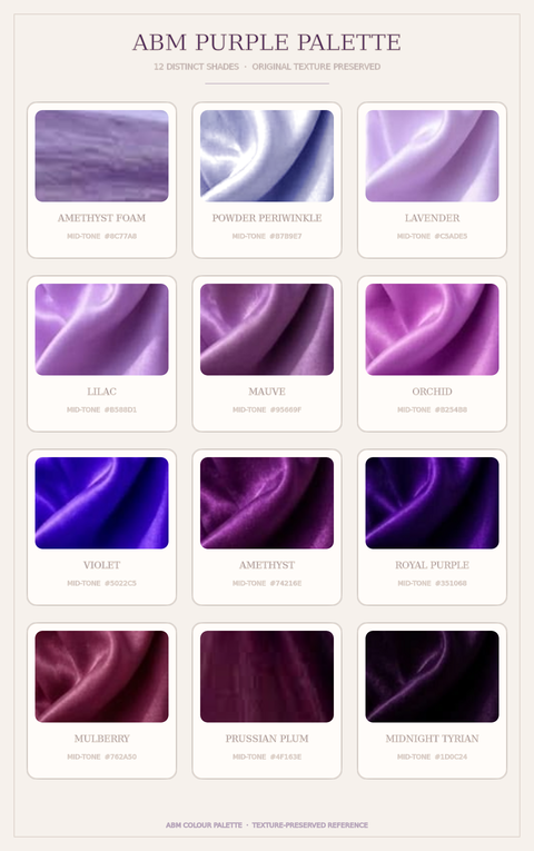 Purples textured colour palette